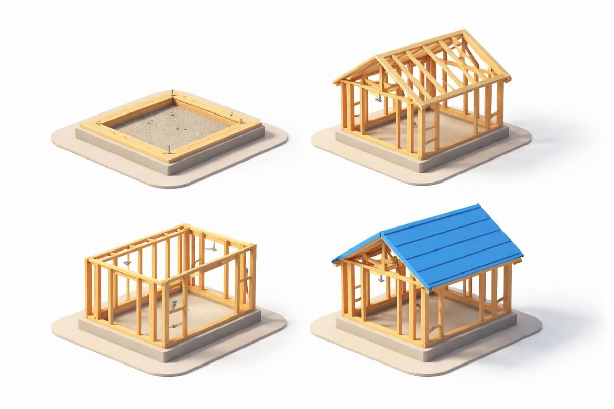 Make a Carport: Complete Guide to Building Your Own Carport construction stages