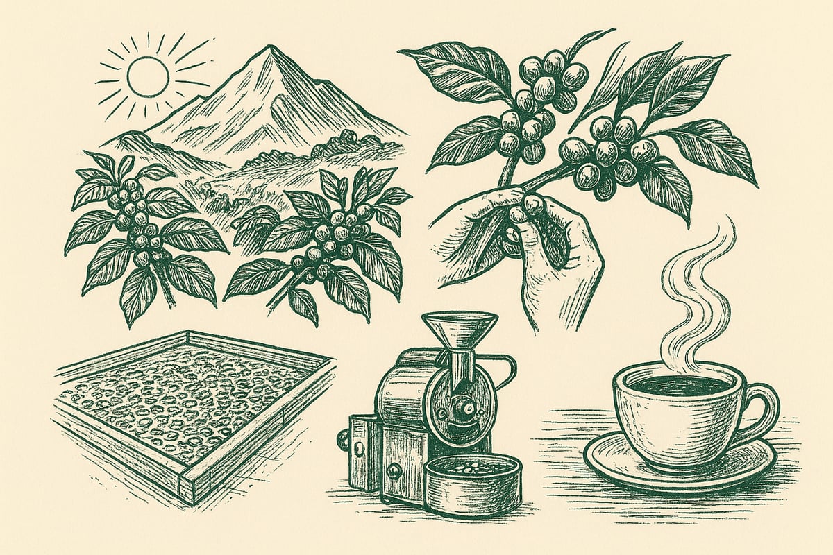 From Bean to Brew: How Origin, Process, and Roast Shape Taste