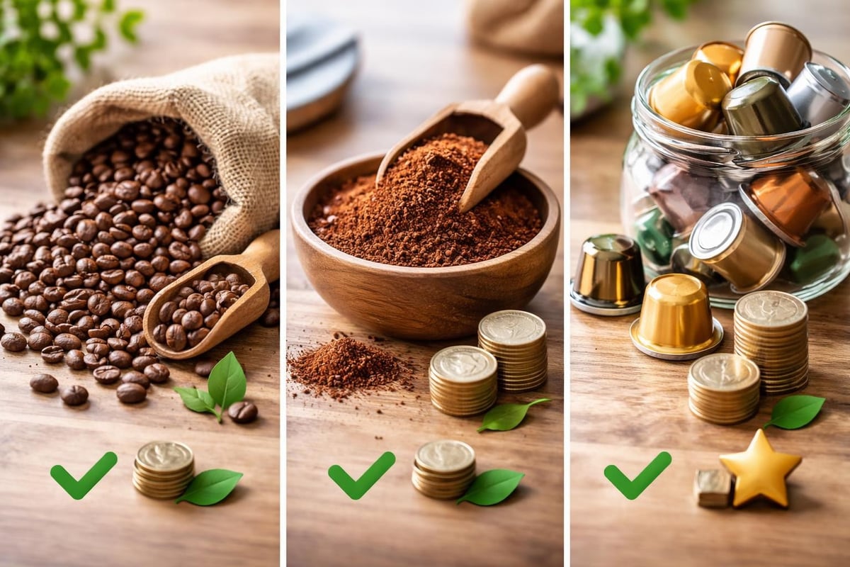 Formats de café et prix