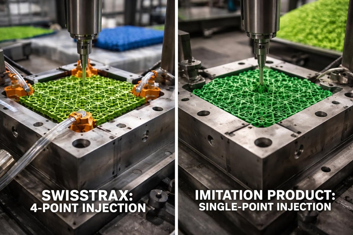 Swisstrax four-point injection molding process