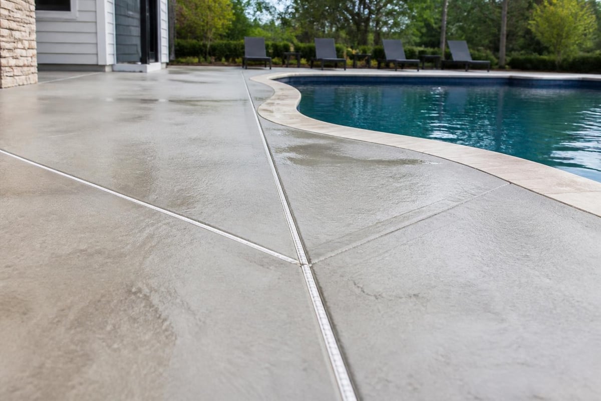 Pool deck drainage requirements