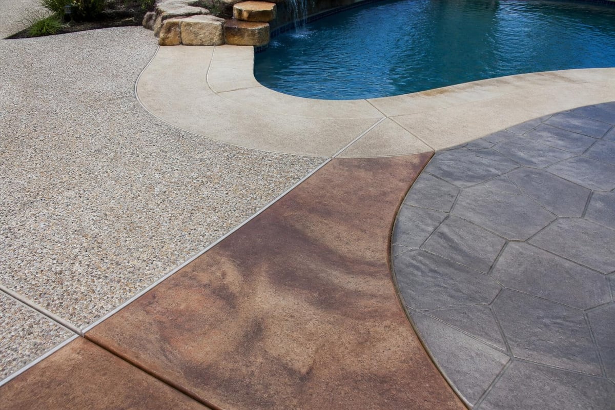 Concrete finish comparison