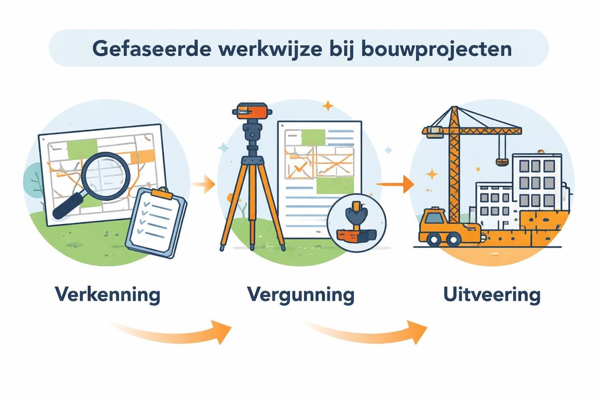 Gefaseerde aanpak bouwproject
