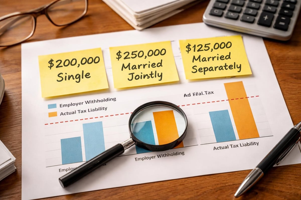 Medicare tax threshold comparison