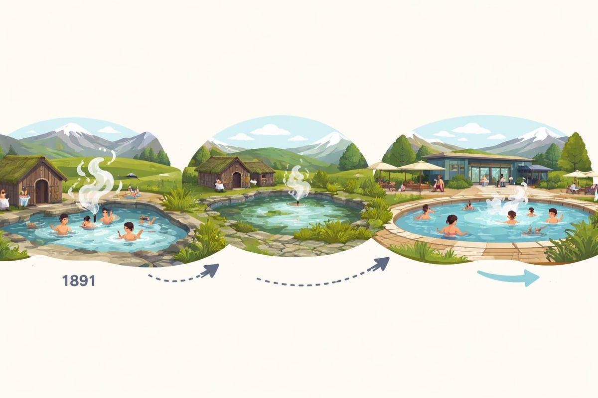 Secret Lagoon historical timeline