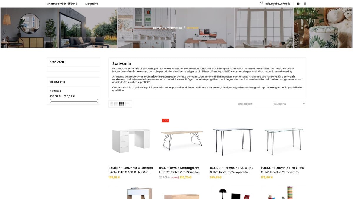 Guida Completa alle Scrivanie Casa: Idee e Consigli 2026 - Scrivanie Casa su Yellowshop: Design, Qualità e Consegna Veloce