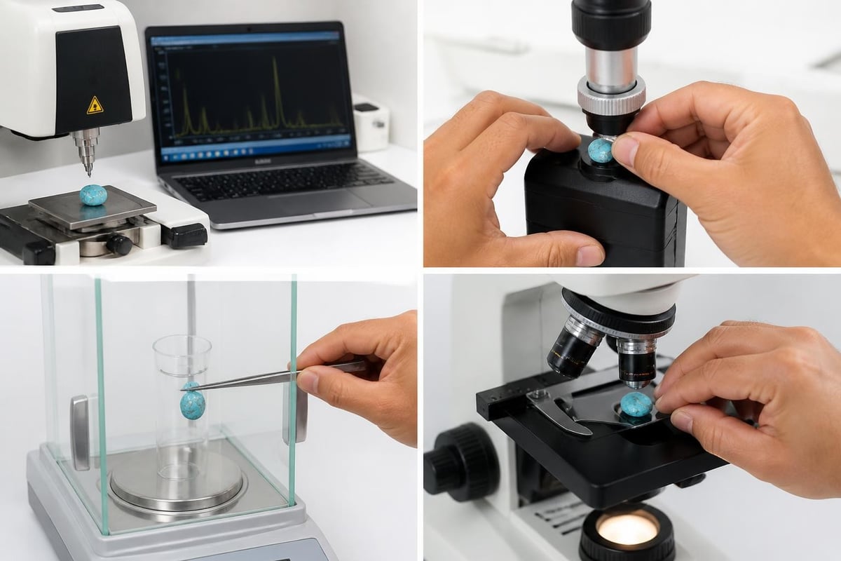 Gemological testing process