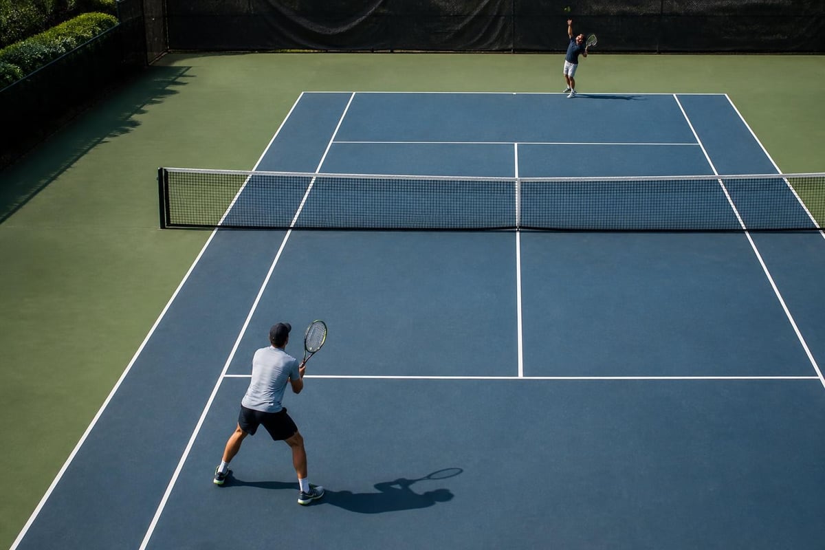 Tennis court positioning strategy