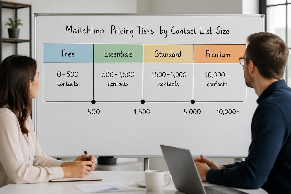 Mailchimp pricing tiers for financial services