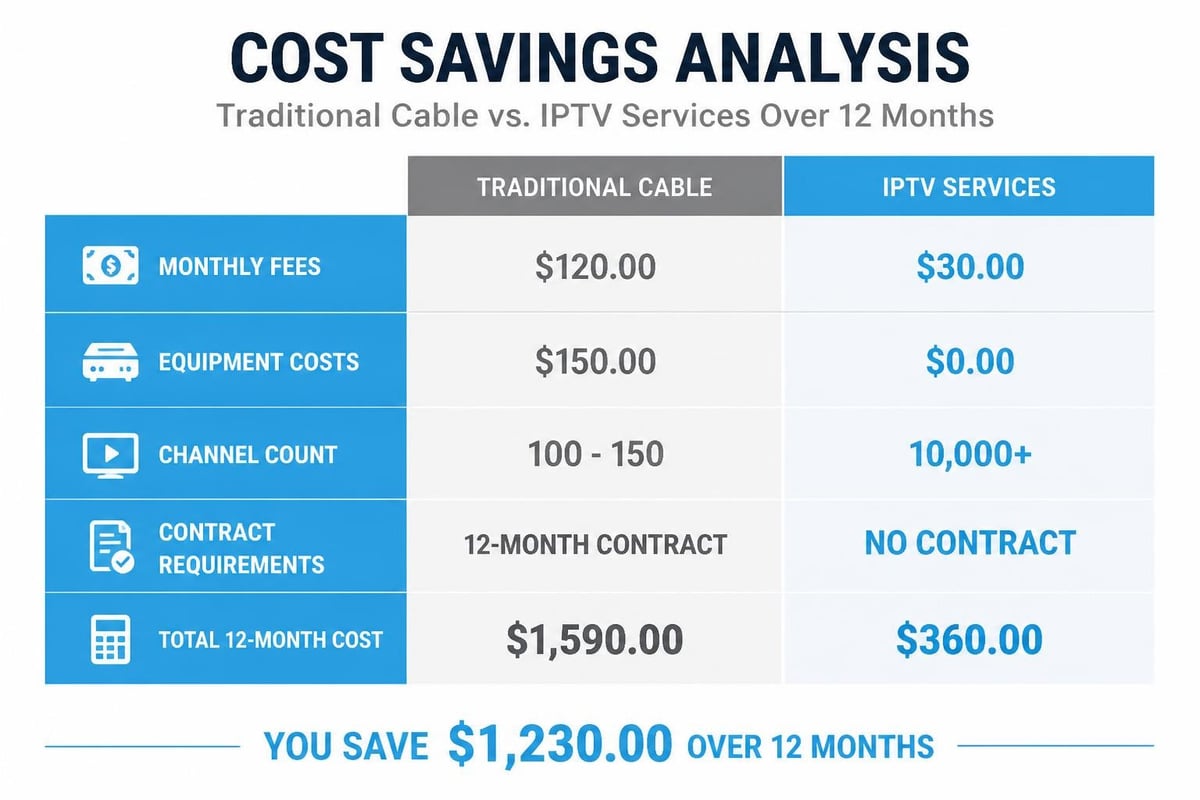 Samsung IPTV App, IPTV benefits comparison