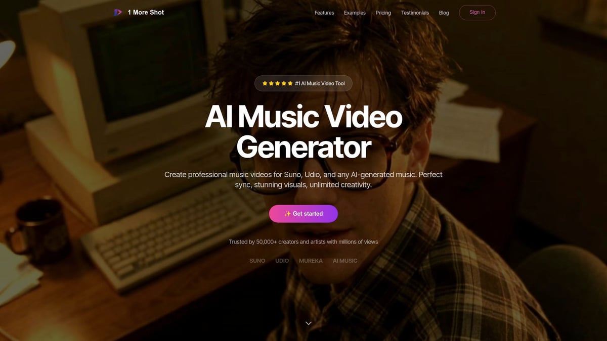 Guide to Music to AI Video: Transform Your Sound in 2026 - 1 More Shot: AI-Powered Music Video Generation