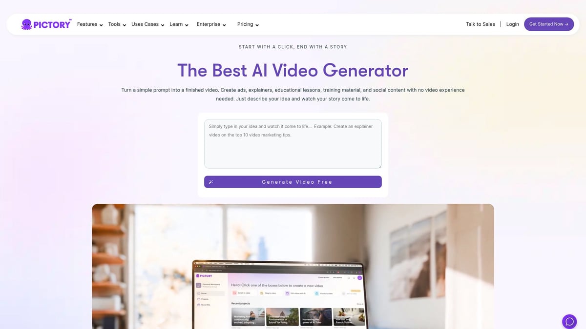 7 Essential AI Video Generator for Music Tools in 2025 - Pictory
