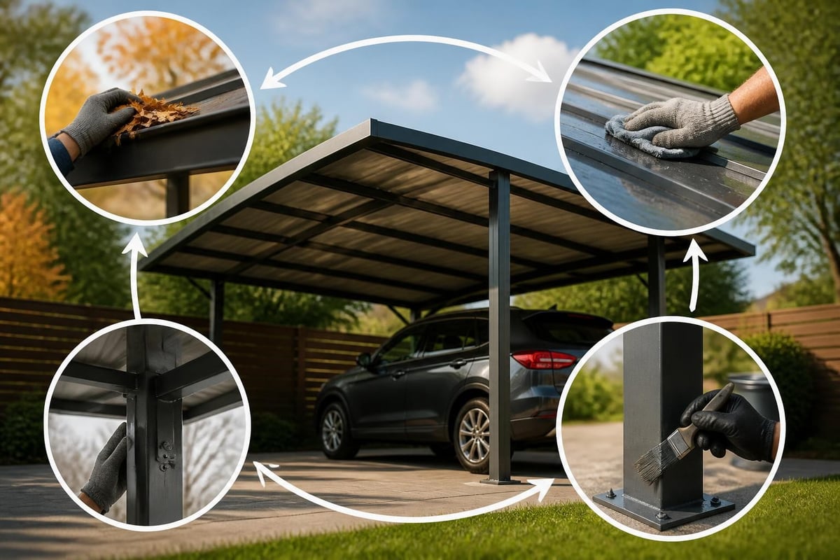 Metal carport maintenance calendar