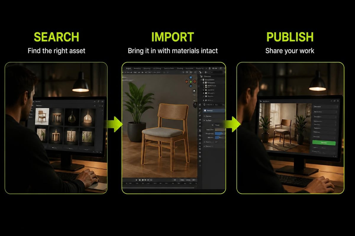 Sketchfab addon workflow