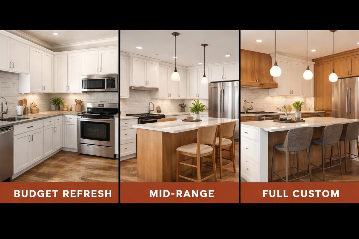 Kitchen renovation budget tiers