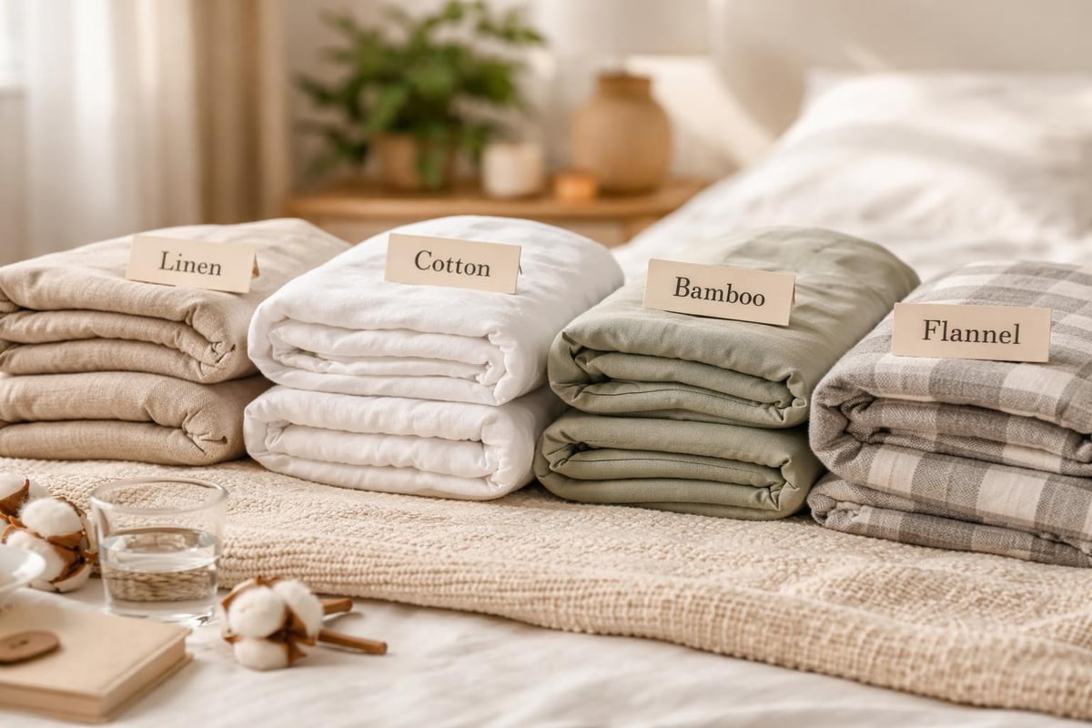 Bedding material comparison