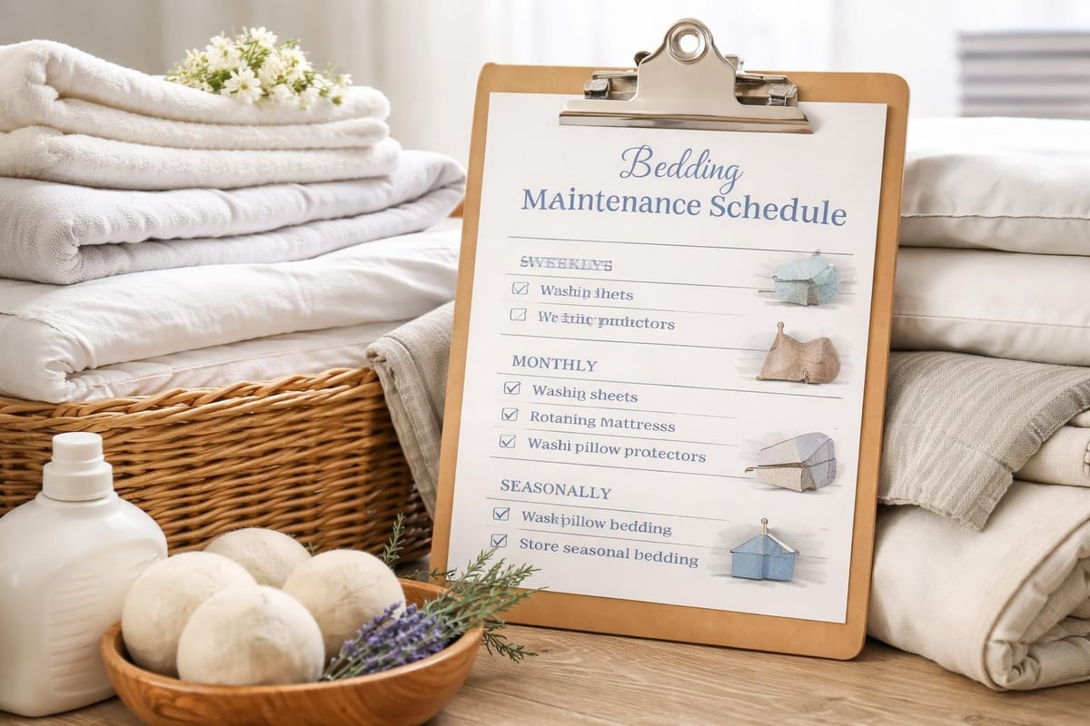 Bedding care routine
