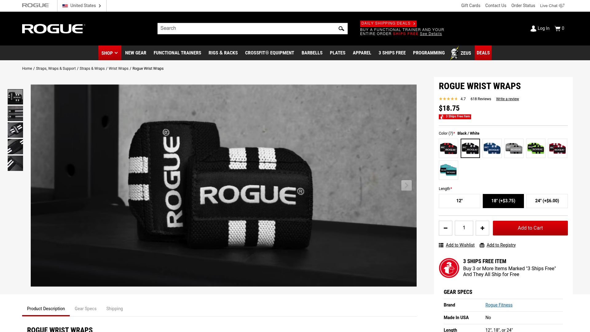 9 Essential Wrist Support for Weights Options in 2025 - Rogue Fitness Wrist Wraps