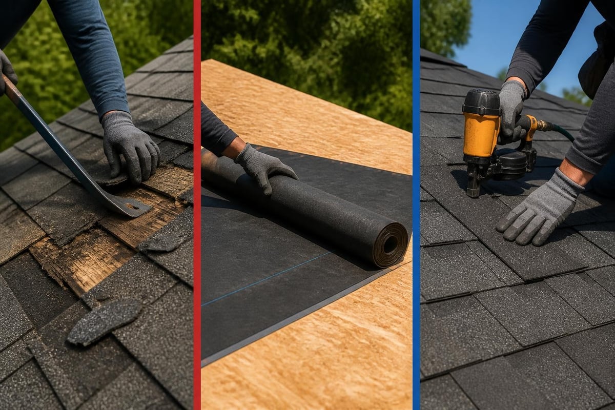 Shingle replacement process