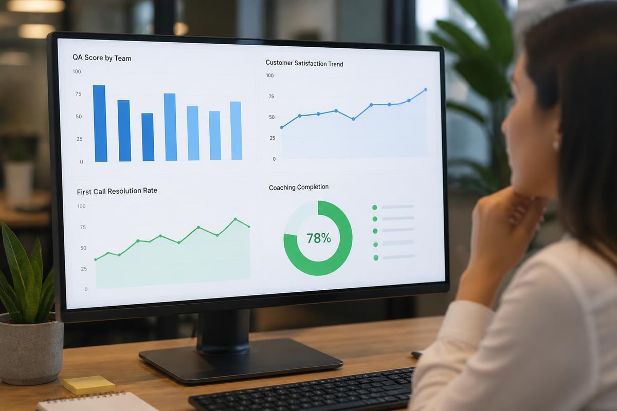 QA metrics dashboard