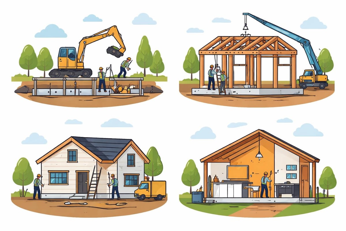 Construction timeline stages