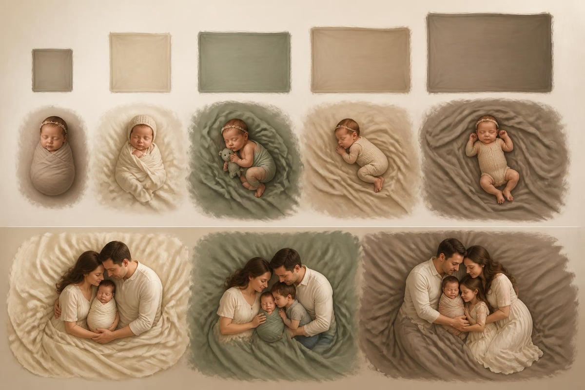Blanket sizes for different poses