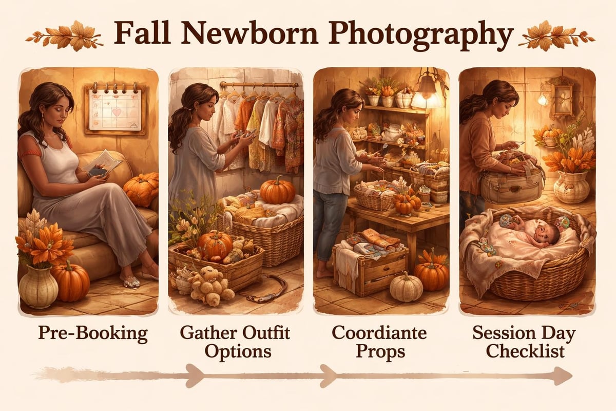 Fall newborn session preparation