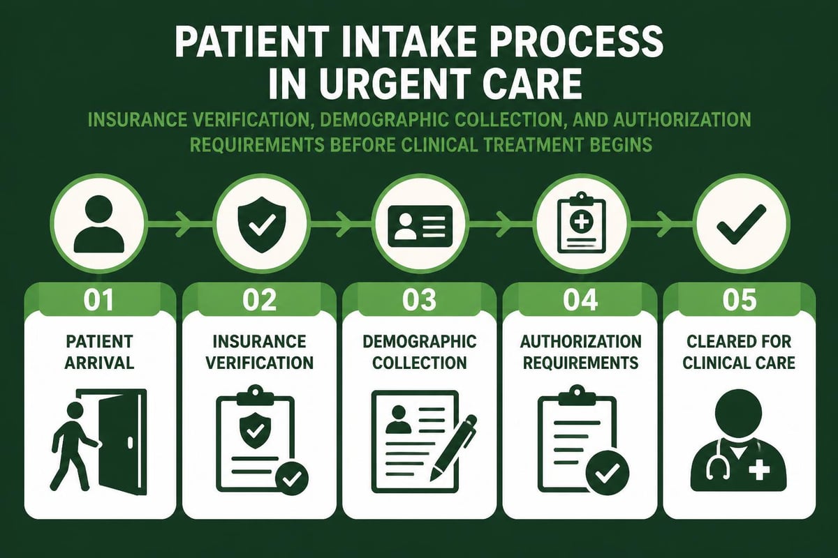 Front desk patient registration workflow
