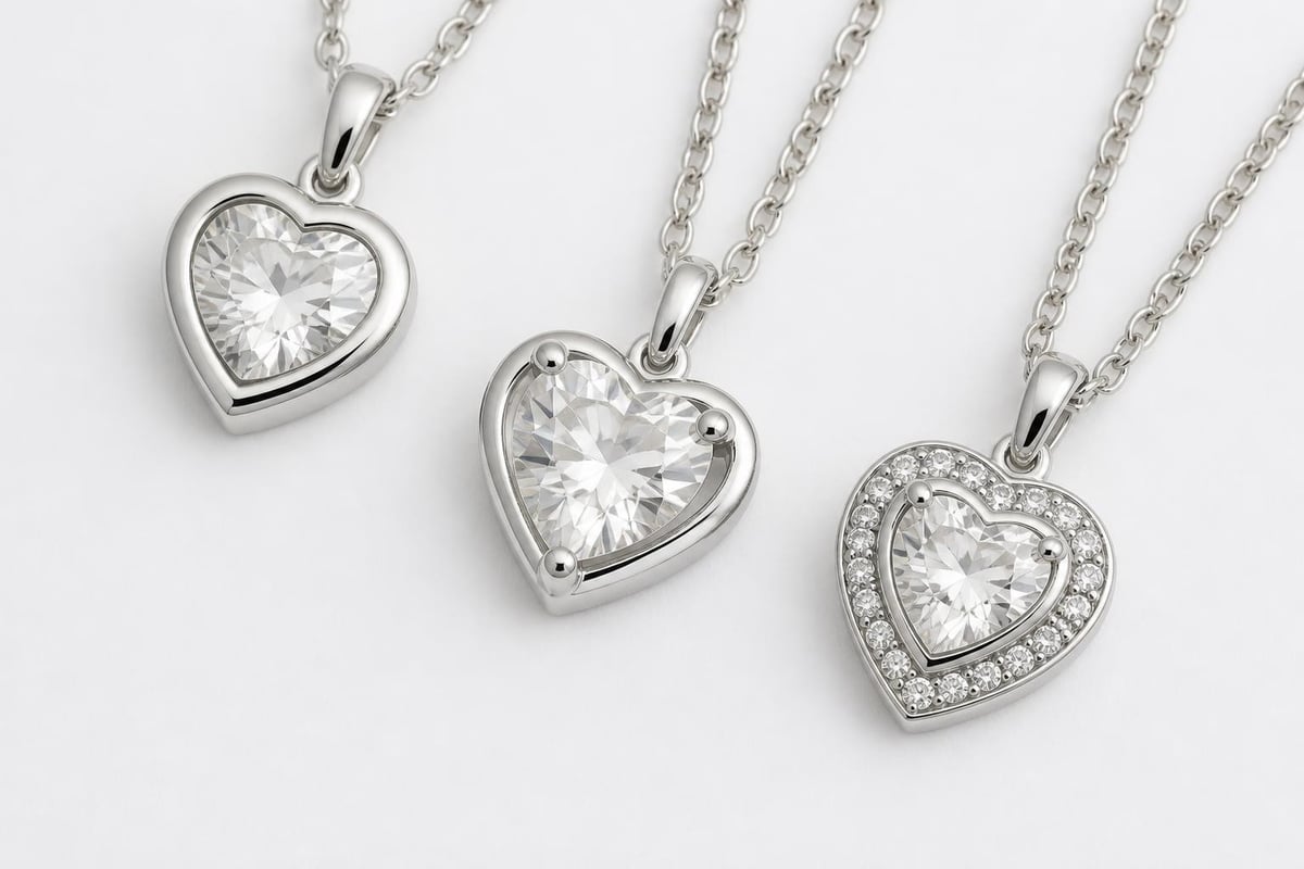 Gemstone settings in silver