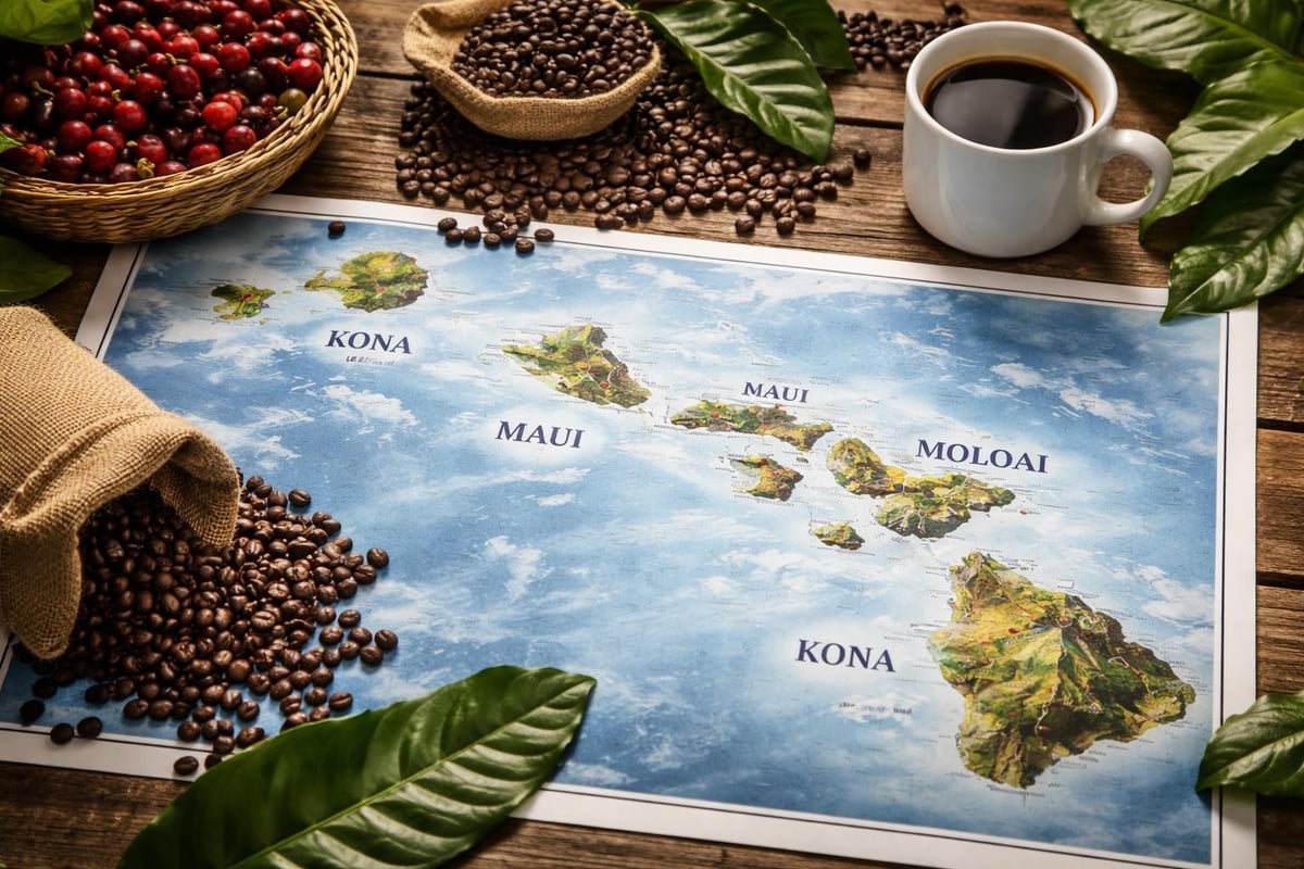 Hawaiian coffee growing regions