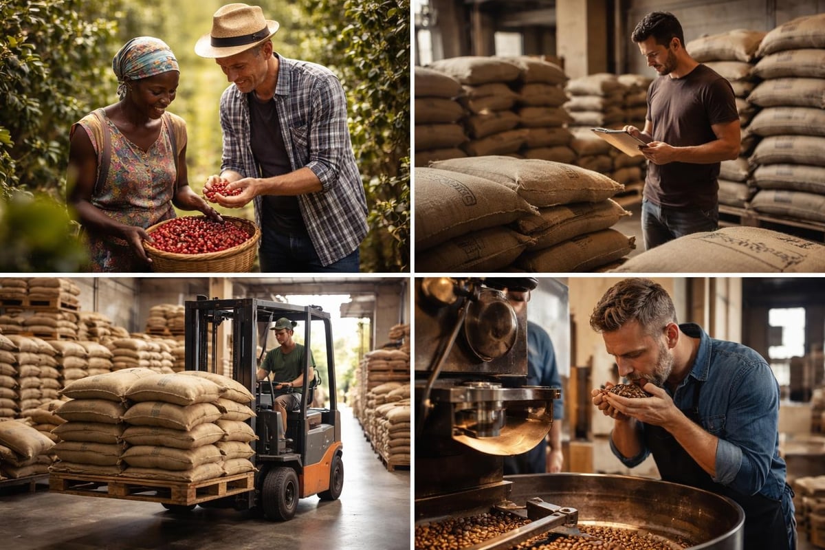 Coffee sourcing and roasting process