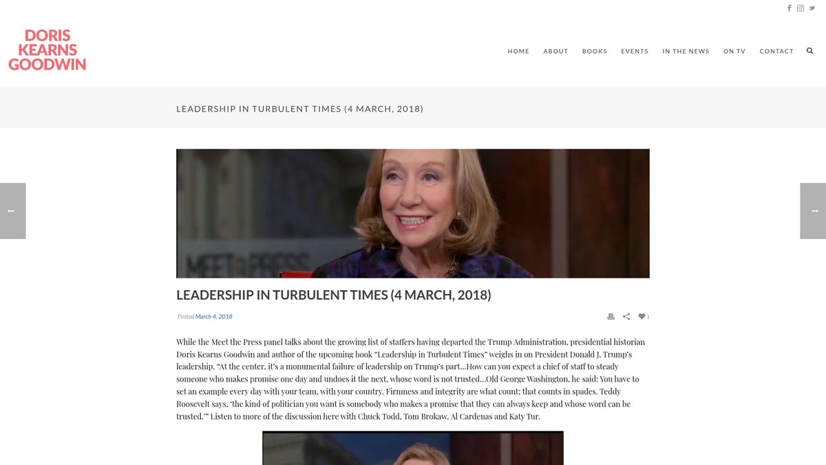 9 Essential Books About Business Leadership for 2026 Success - Leadership: In Turbulent Times by Doris Kearns Goodwin