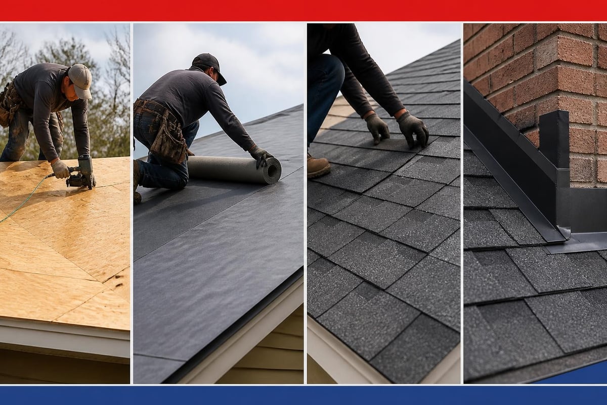 Roofing installation process
