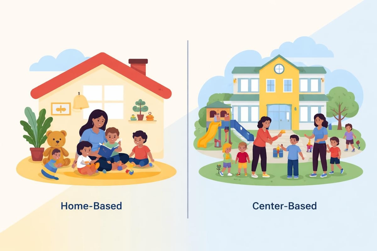 Home-based vs center-based care