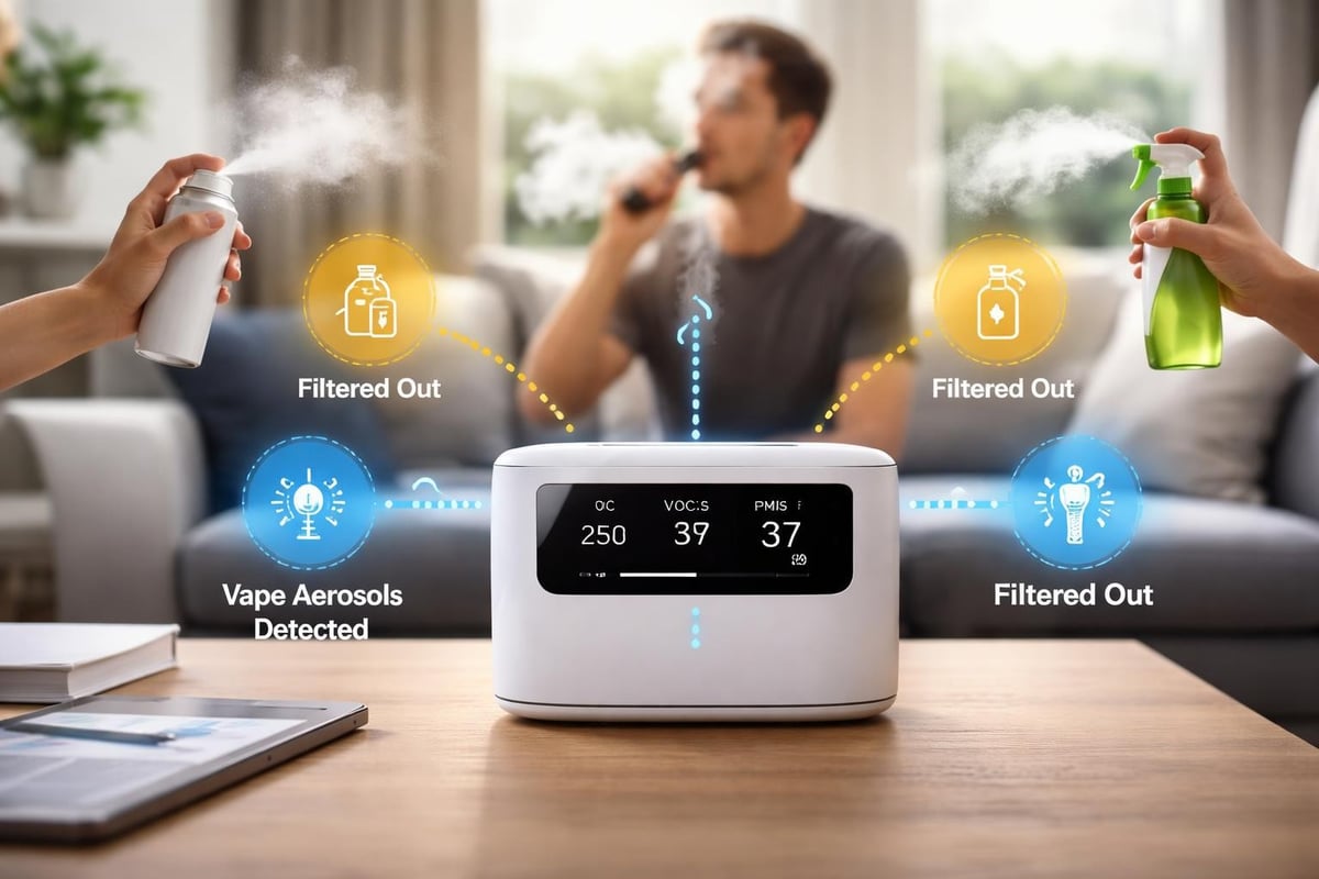 Vape detector sensor technology