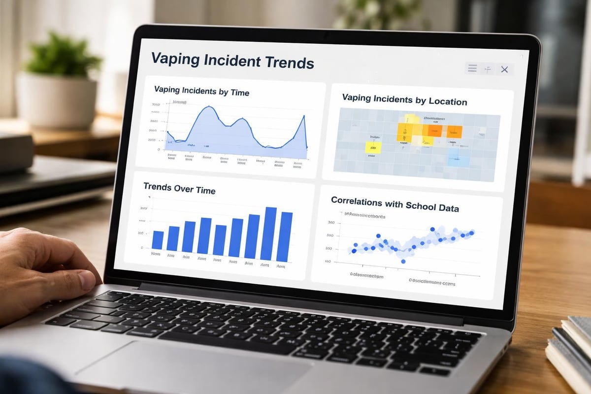 Vape detection analytics dashboard