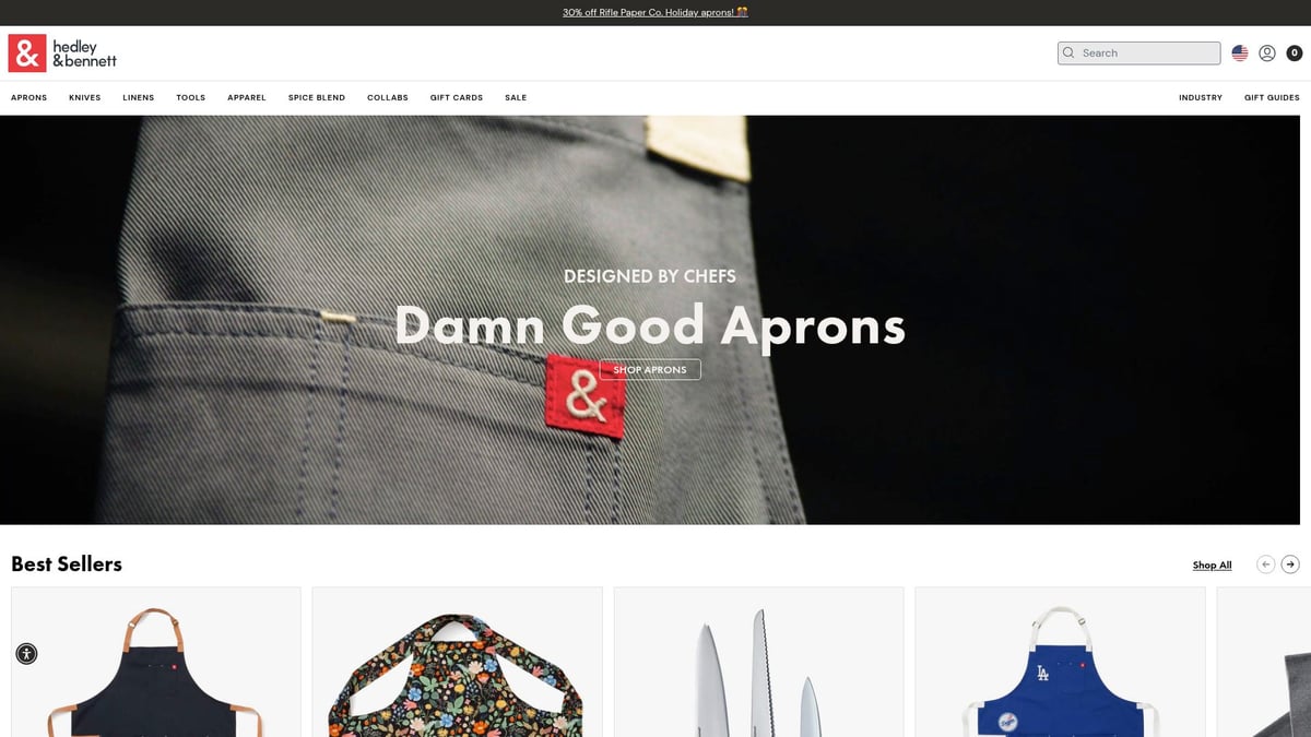 9 Amazing Cool Foodie Gifts to Impress in 2026 - Hedley & Bennett Essential Apron