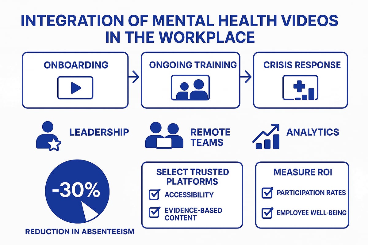 Integrating Mental Health Videos in the Workplace