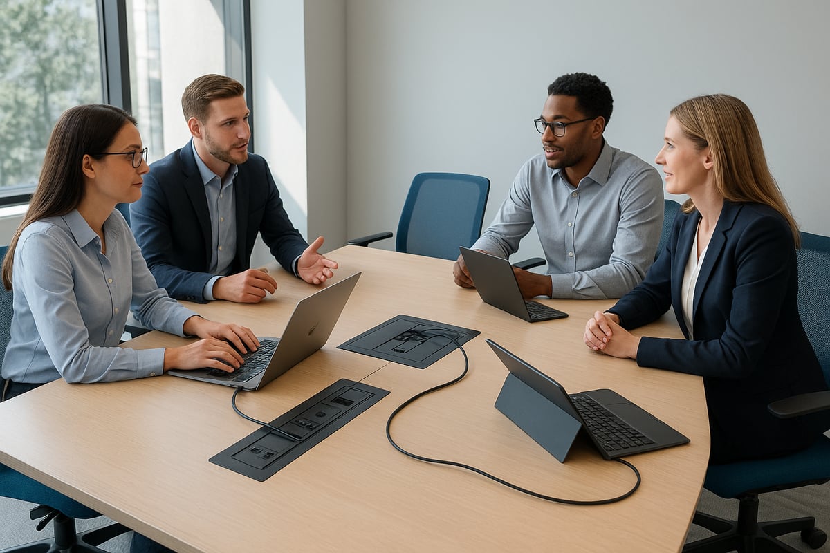 Why Power Outlets Are Essential in Modern Conference Tables