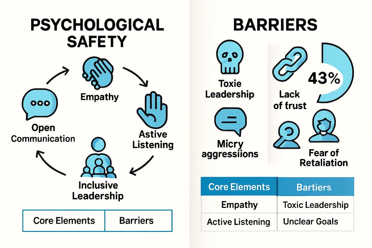 Essential Elements and Barriers to Psychological Safety