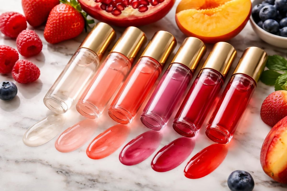 Lip oil color range