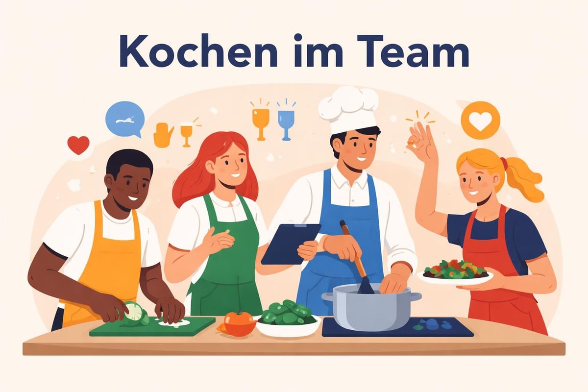Team collaboration through cooking