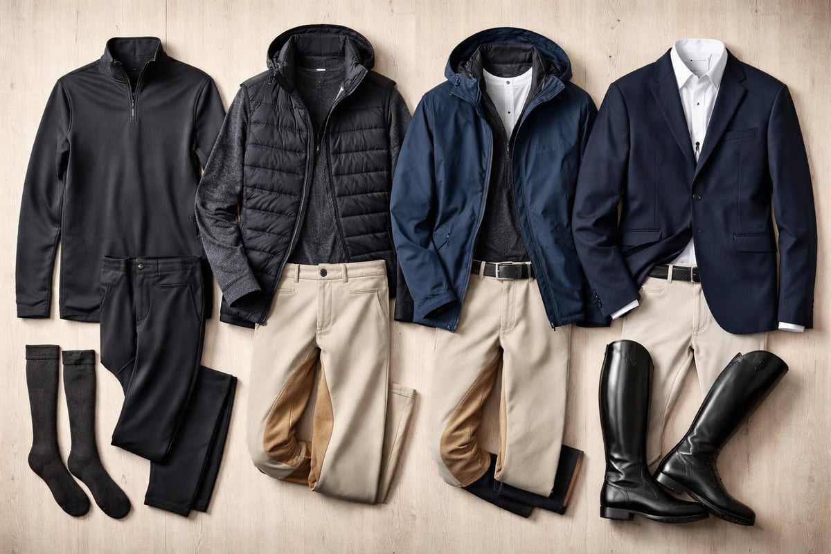 Layering system for riding wear
