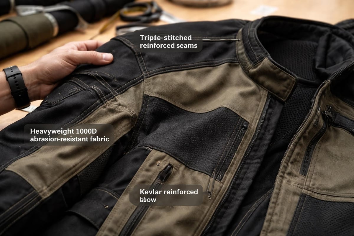 Quality construction in riding wear