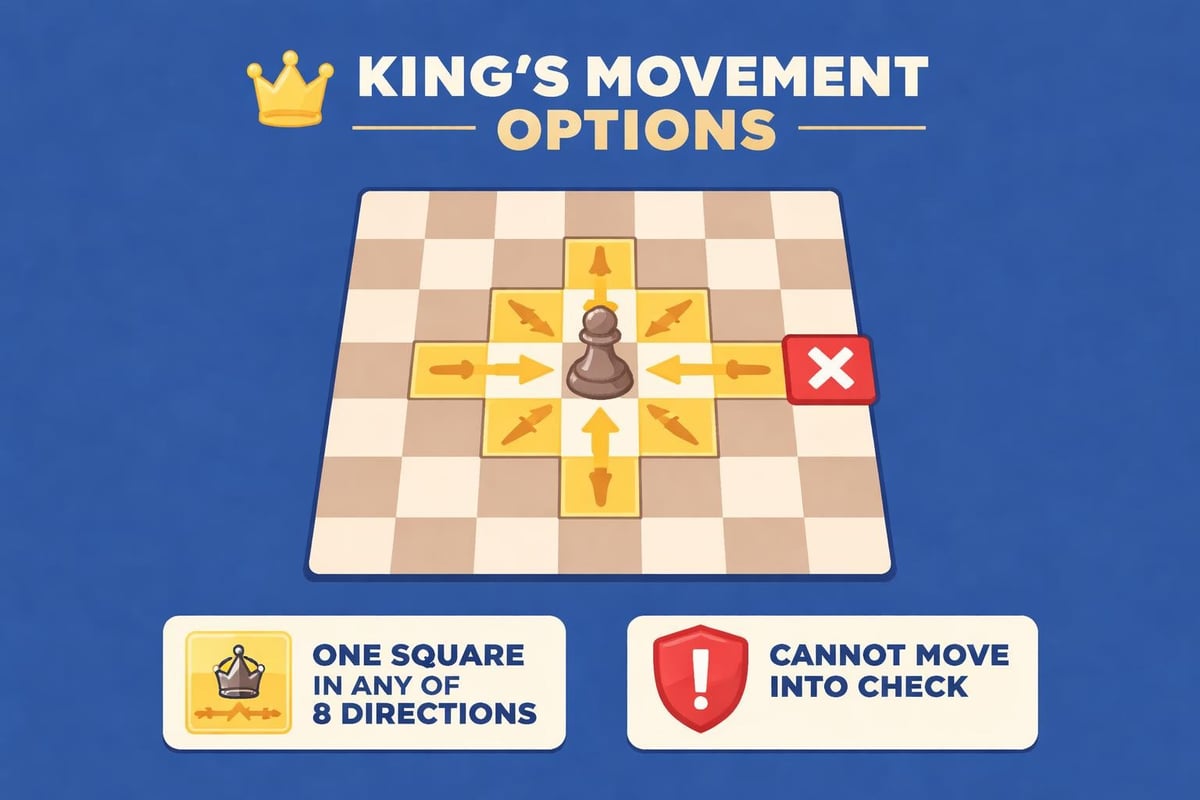 Chess king movement pattern