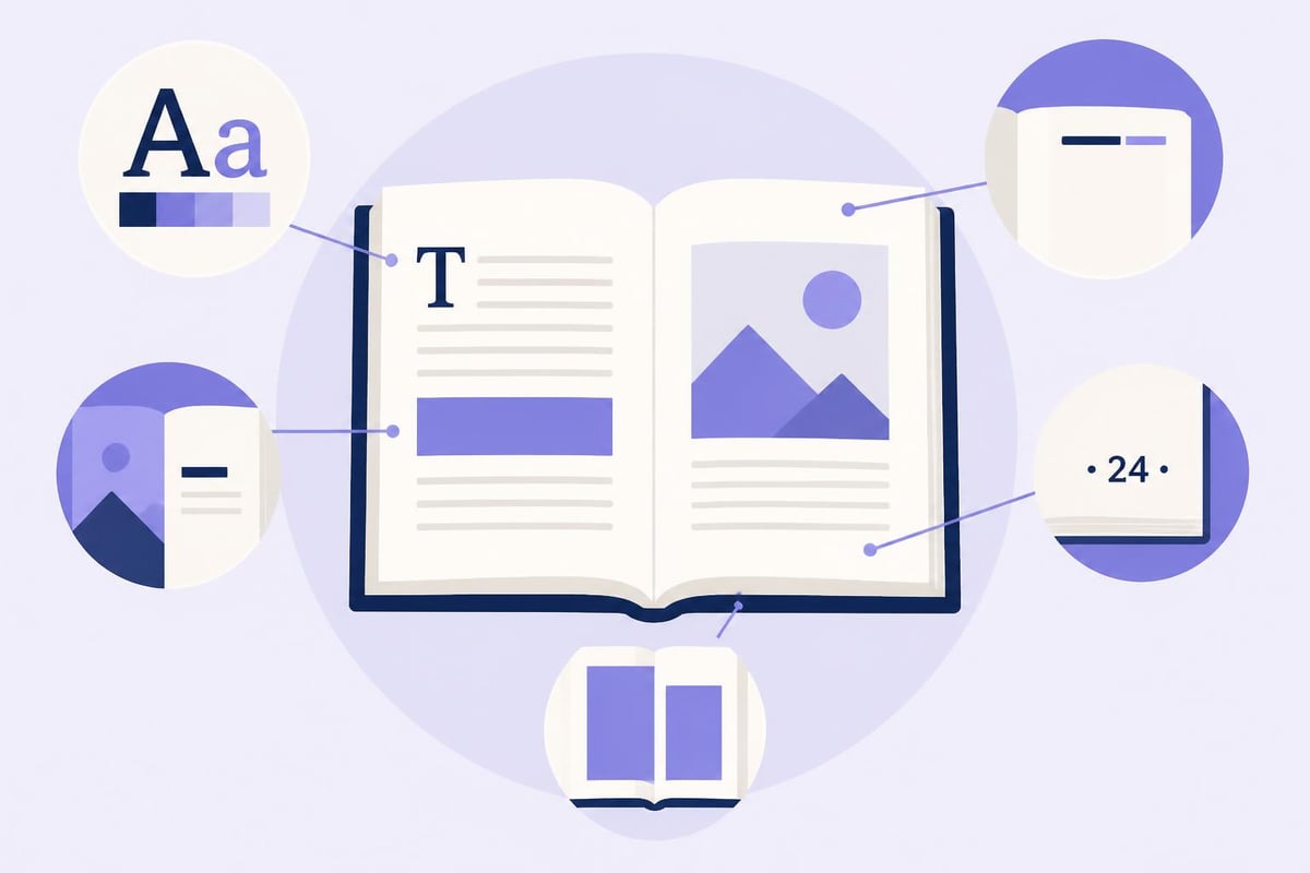 Book interior design elements