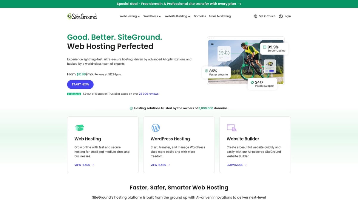 Top 6 Cloud Hosting Service Picks for 2026 - SiteGround – High-Performance Cloud Hosting for Enterprises