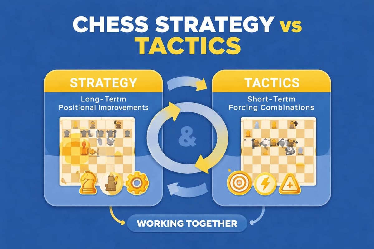 Chess strategy versus tactics