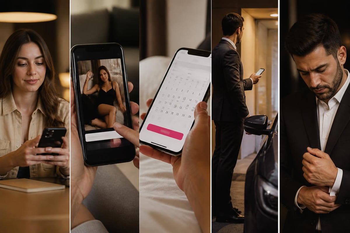 Outcall booking process