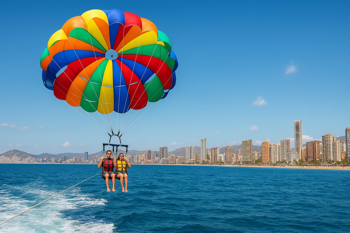 Motos de Agua Benidorm - article 5b5536ad adea 4856 aeb fotografia realista y de alta calidad de turistas 1 4ofrf4 Precios del parasailing en Benidorm 2026: ¿Cuánto cuesta realmente?